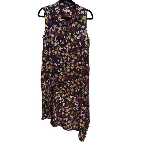 Equipment Eclipse Tira Floral Feminine  Printed 100% Silk  Dress Women's Size M - Picture 4 of 9